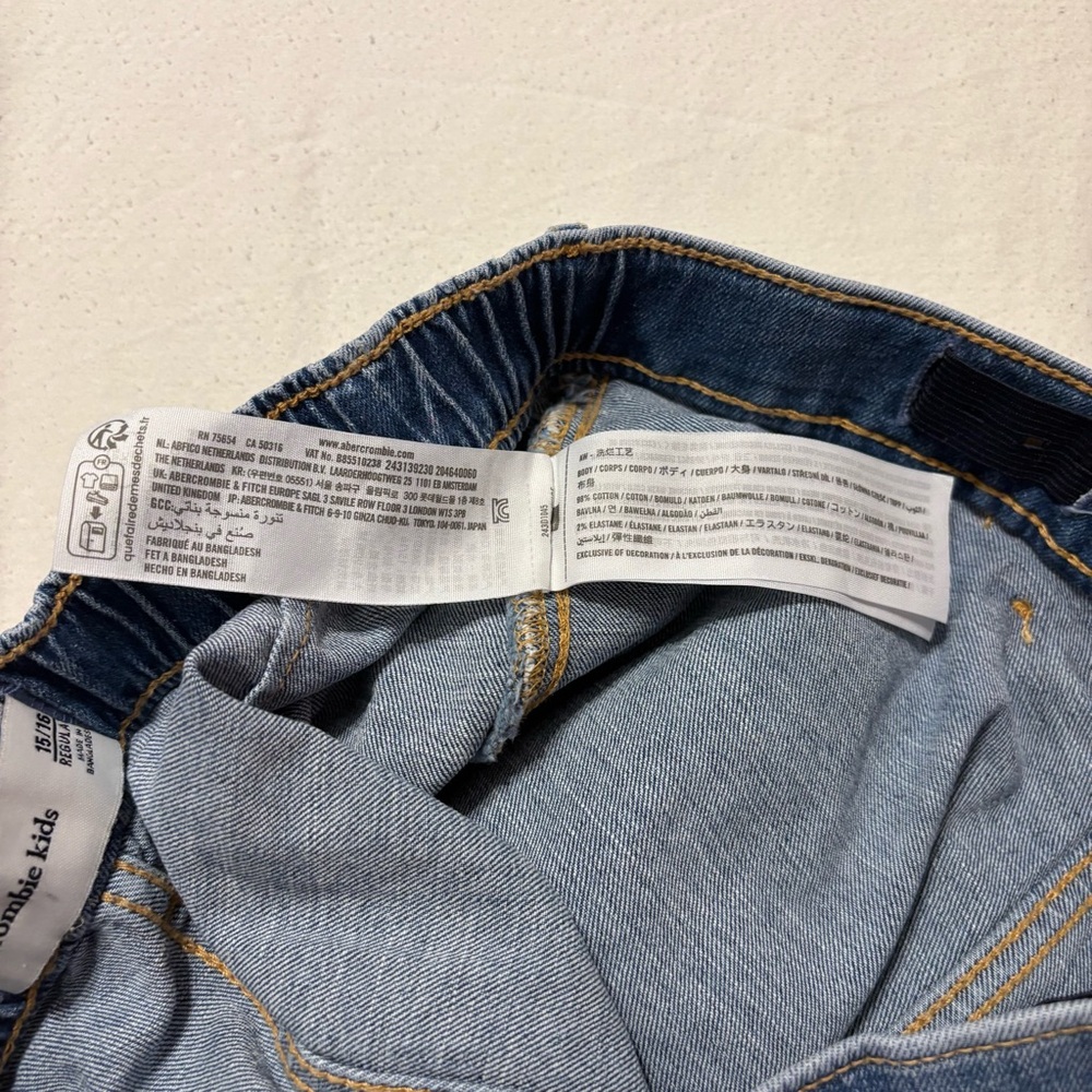 Abercrombie Kids Blue Denim Shorts - Picture 7 of 8